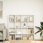 vidaXL Bibliotecă, alb, 137,5x29x137,5 cm, lemn prelucrat vidaXL Bibliotecă, alb, 137,5x29x137,5 cm, lemn prelucrat