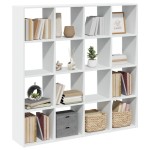 vidaXL Bibliotecă, alb, 137,5x29x137,5 cm, lemn prelucrat vidaXL Bibliotecă, alb, 137,5x29x137,5 cm, lemn prelucrat
