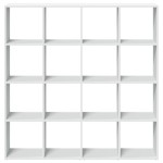 vidaXL Bibliotecă, alb, 137,5x29x137,5 cm, lemn prelucrat vidaXL Bibliotecă, alb, 137,5x29x137,5 cm, lemn prelucrat