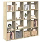 vidaXL Bibliotecă, stejar Sonoma, 137,5x29x137,5 cm, lemn prelucrat vidaXL Bibliotecă, stejar Sonoma, 137,5x29x137,5 cm, lemn prelucrat