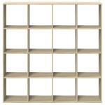 vidaXL Bibliotecă, stejar Sonoma, 137,5x29x137,5 cm, lemn prelucrat vidaXL Bibliotecă, stejar Sonoma, 137,5x29x137,5 cm, lemn prelucrat