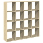 vidaXL Bibliotecă, stejar Sonoma, 137,5x29x137,5 cm, lemn prelucrat vidaXL Bibliotecă, stejar Sonoma, 137,5x29x137,5 cm, lemn prelucrat