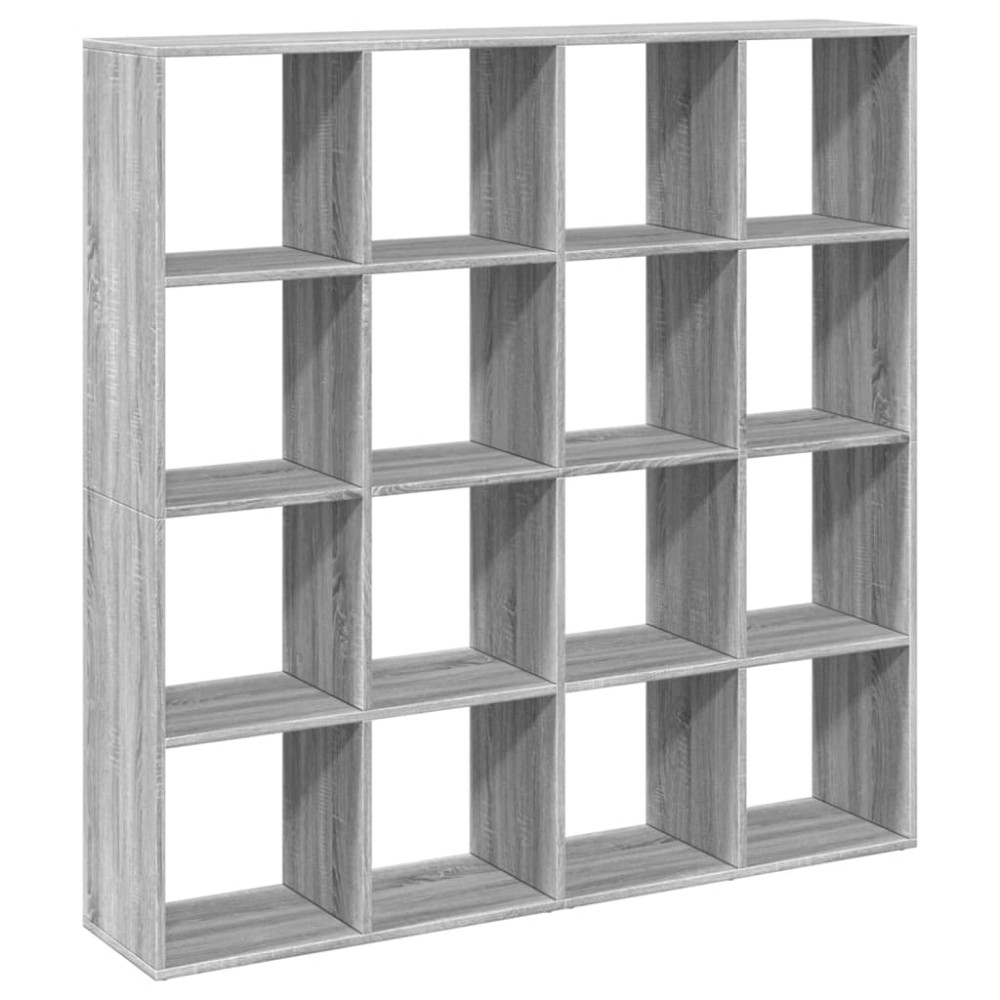 vidaXL Bibliotecă, gri sonoma, 137,5x29x137,5 cm, lemn prelucrat