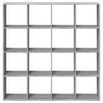vidaXL Bibliotecă, gri sonoma, 137,5x29x137,5 cm, lemn prelucrat vidaXL Bibliotecă, gri sonoma, 137,5x29x137,5 cm, lemn prelucrat