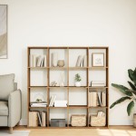 vidaXL Bibliotecă, stejar artizanal, 137,5x29x137,5 cm, lemn prelucrat vidaXL Bibliotecă, stejar artizanal, 137,5x29x137,5 cm, lemn prelucrat