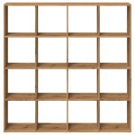 vidaXL Bibliotecă, stejar artizanal, 137,5x29x137,5 cm, lemn prelucrat vidaXL Bibliotecă, stejar artizanal, 137,5x29x137,5 cm, lemn prelucrat