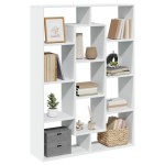 vidaXL Bibliotecă, alb, 102x29x143 cm, lemn prelucrat vidaXL Bibliotecă, alb, 102x29x143 cm, lemn prelucrat