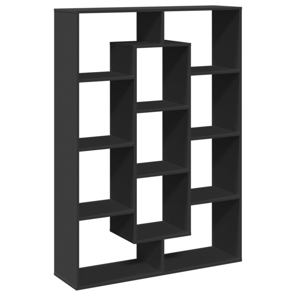vidaXL Bibliotecă, negru, 102x29x143 cm, lemn prelucrat