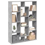 vidaXL Bibliotecă, gri beton, 102x29x143 cm, lemn prelucrat vidaXL Bibliotecă, gri beton, 102x29x143 cm, lemn prelucrat