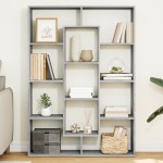 vidaXL Bibliotecă, gri sonoma, 102x29x143 cm, lemn prelucrat vidaXL Bibliotecă, gri sonoma, 102x29x143 cm, lemn prelucrat