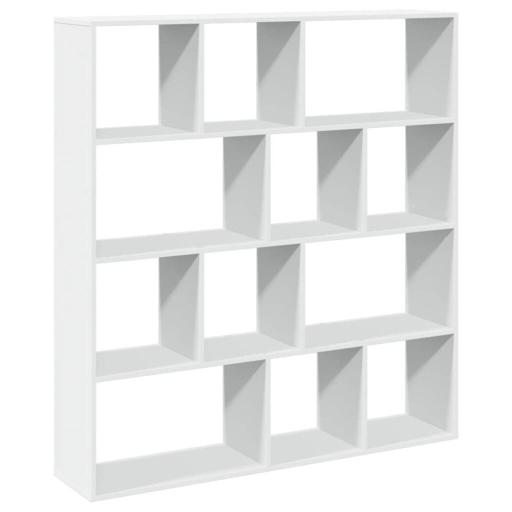 vidaXL Bibliotecă, alb, 132x29x141,5 cm, lemn prelucrat