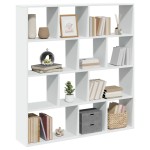 vidaXL Bibliotecă, alb, 132x29x141,5 cm, lemn prelucrat vidaXL Bibliotecă, alb, 132x29x141,5 cm, lemn prelucrat
