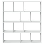 vidaXL Bibliotecă, alb, 132x29x141,5 cm, lemn prelucrat vidaXL Bibliotecă, alb, 132x29x141,5 cm, lemn prelucrat