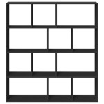 vidaXL Bibliotecă, negru, 132x29x141,5 cm, lemn prelucrat vidaXL Bibliotecă, negru, 132x29x141,5 cm, lemn prelucrat
