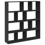vidaXL Bibliotecă, negru, 132x29x141,5 cm, lemn prelucrat vidaXL Bibliotecă, negru, 132x29x141,5 cm, lemn prelucrat