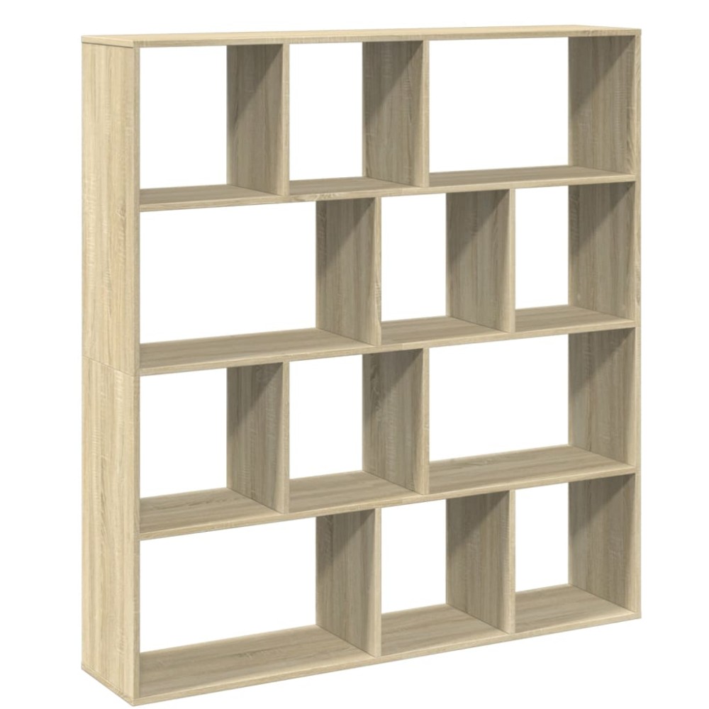 vidaXL Bibliotecă, stejar Sonoma, 132x29x141,5 cm, lemn prelucrat