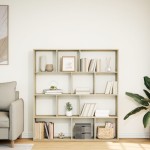 vidaXL Bibliotecă, stejar Sonoma, 132x29x141,5 cm, lemn prelucrat vidaXL Bibliotecă, stejar Sonoma, 132x29x141,5 cm, lemn prelucrat