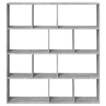 vidaXL Bibliotecă, gri beton, 132x29x141,5 cm, lemn prelucrat vidaXL Bibliotecă, gri beton, 132x29x141,5 cm, lemn prelucrat