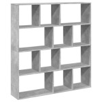 vidaXL Bibliotecă, gri beton, 132x29x141,5 cm, lemn prelucrat vidaXL Bibliotecă, gri beton, 132x29x141,5 cm, lemn prelucrat