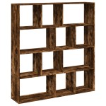 vidaXL Bibliotecă, stejar fumuriu, 132x29x141,5 cm, lemn prelucrat vidaXL Bibliotecă, stejar fumuriu, 132x29x141,5 cm, lemn prelucrat