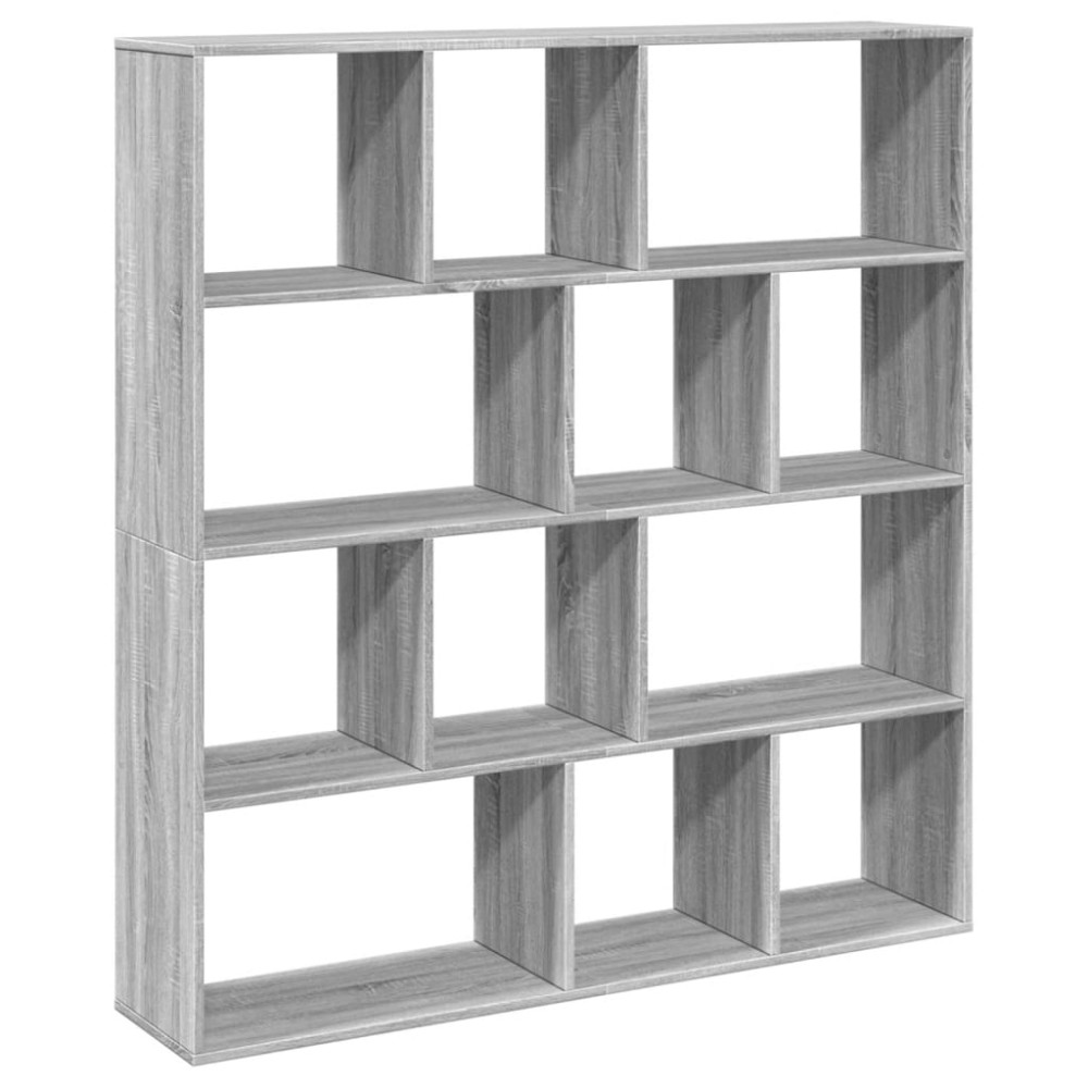 vidaXL Bibliotecă, gri sonoma, 132x29x141,5 cm, lemn prelucrat