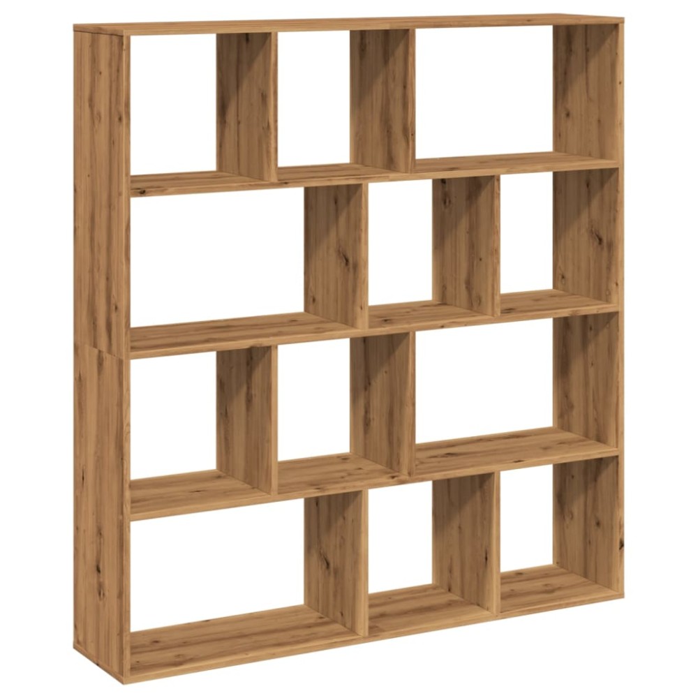 vidaXL Bibliotecă, stejar artizanal, 132x29x141,5 cm, lemn prelucrat