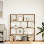vidaXL Bibliotecă, stejar artizanal, 132x29x141,5 cm, lemn prelucrat vidaXL Bibliotecă, stejar artizanal, 132x29x141,5 cm, lemn prelucrat