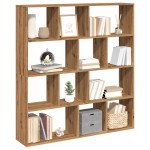 vidaXL Bibliotecă, stejar artizanal, 132x29x141,5 cm, lemn prelucrat vidaXL Bibliotecă, stejar artizanal, 132x29x141,5 cm, lemn prelucrat