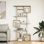 vidaXL Dulap cu cărți stejar Sonoma 92x29x188 cm lemn prelucrat vidaXL Dulap cu cărți stejar Sonoma 92x29x188 cm lemn prelucrat