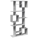 vidaXL Bibliotecă, gri beton, 92x29x188 cm, lemn prelucrat vidaXL Bibliotecă, gri beton, 92x29x188 cm, lemn prelucrat