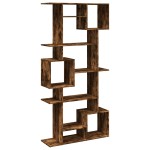 vidaXL Bibliotecă, stejar fumuriu, 92x29x188 cm, lemn prelucrat