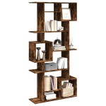 vidaXL Bibliotecă, stejar fumuriu, 92x29x188 cm, lemn prelucrat