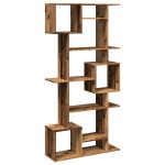 vidaXL Bibliotecă, stejar fumuriu, 92x29x188 cm, lemn prelucrat