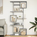 vidaXL Bibliotecă, gri sonoma, 92x29x188 cm, lemn prelucrat vidaXL Bibliotecă, gri sonoma, 92x29x188 cm, lemn prelucrat