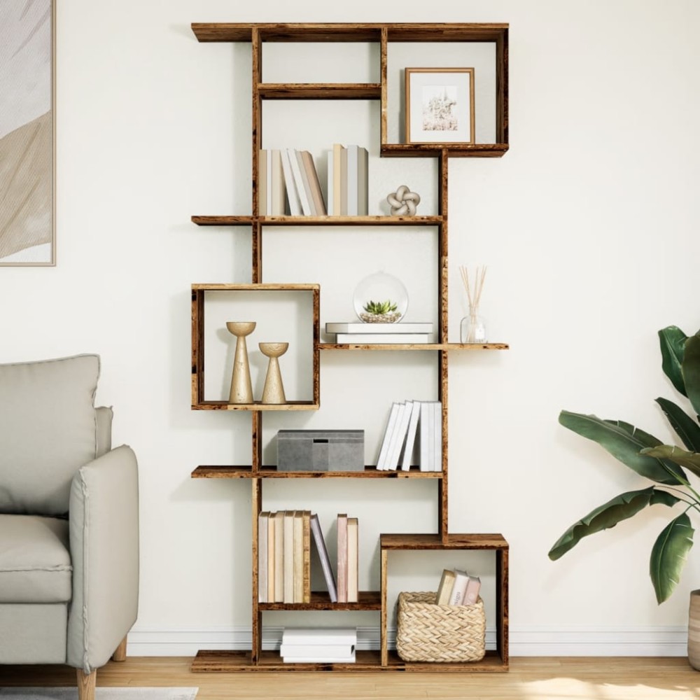 vidaXL Bibliotecă, lemn vechi, 92x29x188 cm, lemn prelucrat