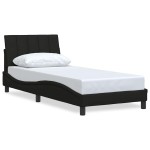 vidaXL Cadru de pat fără saltea țesătură neagră 80x200 cm
