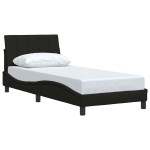 vidaXL Cadru de pat fără saltea țesătură neagră 80x200 cm