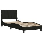 vidaXL Cadru de pat fără saltea țesătură neagră 80x200 cm