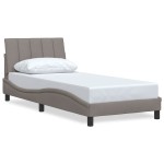 vidaXL Cadru de pat fără saltea Taupe 80x200 cm țesătură