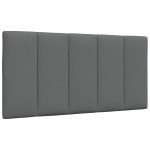 vidaXL Cadru de pat fără saltea, gri închis, 100x200 cm, textil