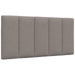 vidaXL Cadru de pat fără saltea, gri taupe, 100x200 cm, textil vidaXL Cadru de pat fără saltea, gri taupe, 100x200 cm, textil