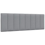 vidaXL Cadru de pat fără saltea, gri deschis, 140x190 cm, textil