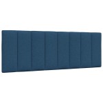 vidaXL Cadru de pat fără saltea, albastru, 140x190 cm, textil