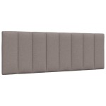 vidaXL Cadru de pat fără saltea, gri taupe, 140x200 cm, textil vidaXL Cadru de pat fără saltea, gri taupe, 140x200 cm, textil