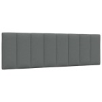vidaXL Cadru de pat fără saltea, gri închis, 160x200 cm, textil