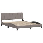 vidaXL Cadru de pat fără saltea, gri taupe, 160x200 cm, textil vidaXL Cadru de pat fără saltea, gri taupe, 160x200 cm, textil