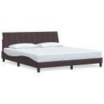 vidaXL Cadru de pat fără saltea, maro închis, 180x200 cm, textil