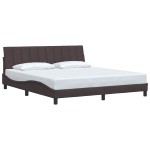 vidaXL Cadru de pat fără saltea, maro închis, 180x200 cm, textil