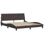 vidaXL Cadru de pat fără saltea, maro închis, 180x200 cm, textil