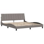 vidaXL Cadru de pat fără saltea, gri taupe, 180x200 cm, textil vidaXL Cadru de pat fără saltea, gri taupe, 180x200 cm, textil